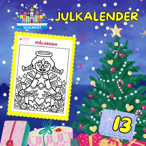SkolRikets Digitala Julkalender 2024: Pedagogiska Aktivitetsblad för Skolan | Lucka 13