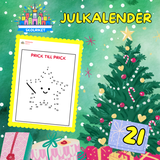 SkolRikets Digitala Julkalender 2024: Pedagogiska Aktivitetsblad för Skolan | Lucka 21