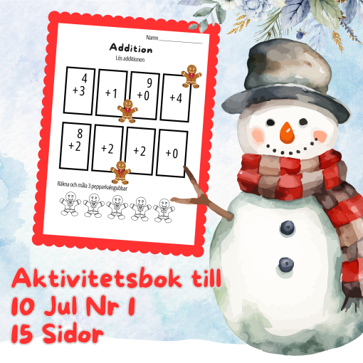 Aktivitetsbok till 10 Jul Nr 1 – 15 Sidor