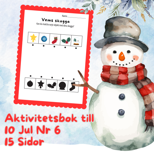 Aktivitetsbok till 10 Jul Nr 6 – 15 Sidor