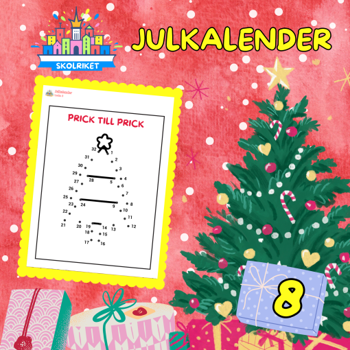 SkolRikets Digitala Julkalender 2024: Pedagogiska Aktivitetsblad för Skolan | Lucka 8