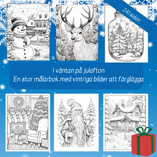 En vintrig målarbok 241 sidor