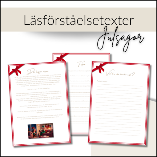Läsförståelsetexter: Julsagor