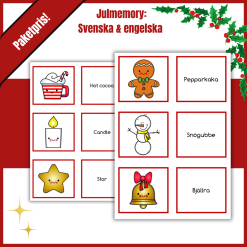 Julmemory paket: Svenska+engelska