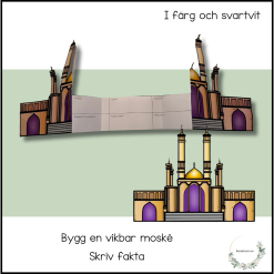 Bygg en vikbar moské - fyll i fakta