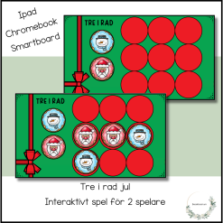 Tre i rad jul - interaktivt spel