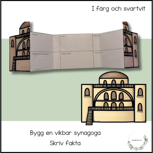 Bygg en vikbar synagoga - fyll i fakta
