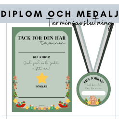 Diplom & medalj -julavslutning