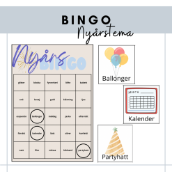 Bingo med nyårsbilder