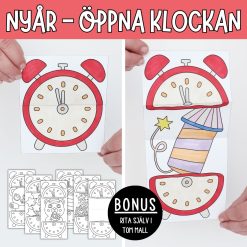 Pyssel till nyår - öppna klockan