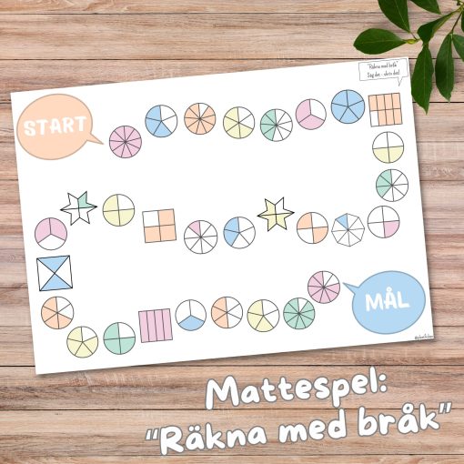 Mattespel - räkna med bråk!