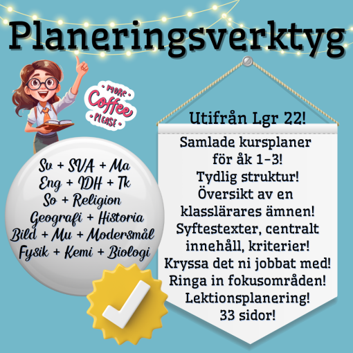 Planeringsverktyg åk 1-3