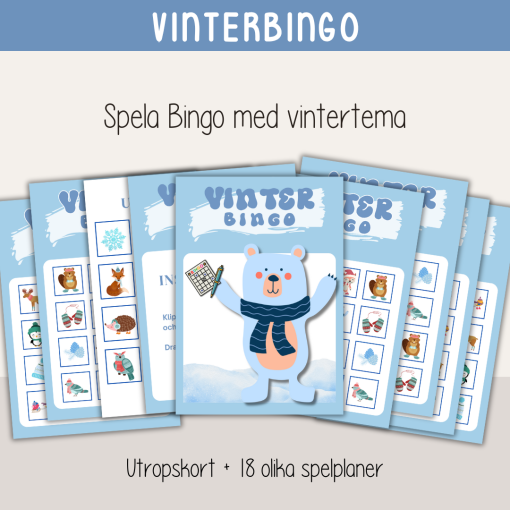 Vinter - Spela vinterbingo!