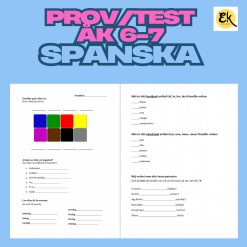 Spanska prov/test åk 6-7