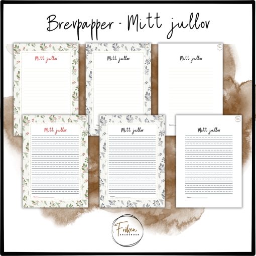 Brevpapper - Mitt jullov