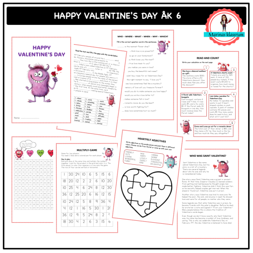 Happy Valentine's Day - åk 6