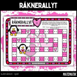 Räknerallyt - subtraktion - 1