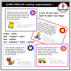 Learn English reading comprehension - package 1
