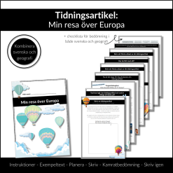 Tidningsartikel: Min resa över Europa