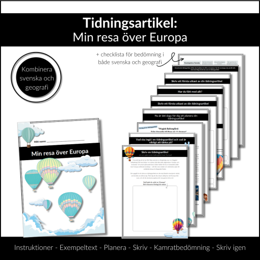 Tidningsartikel: Min resa över Europa