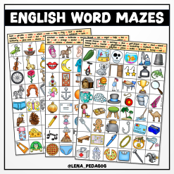 English word mazes