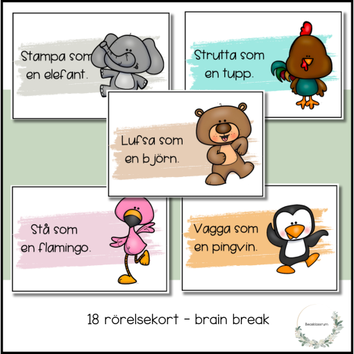 Brain break - rörelsekort