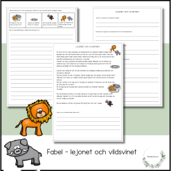 Fabel - lejonet och vildsvinet