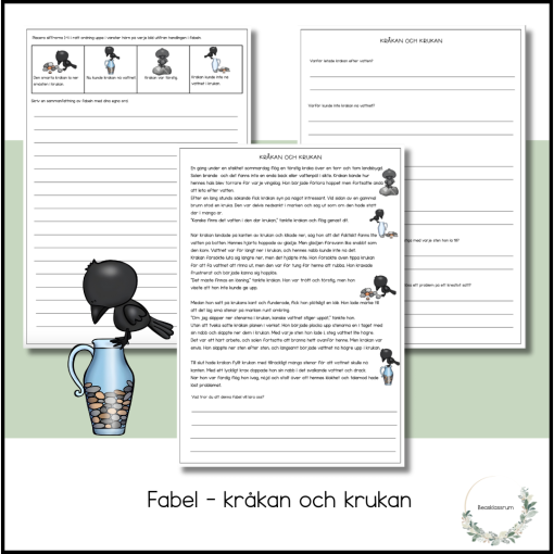 Fabel - kråkan och krukan