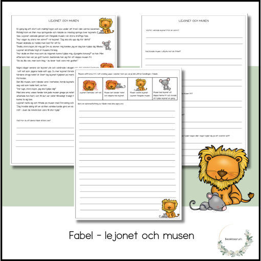 Fabel - lejonet och musen