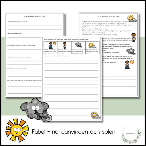 Fabel - nordanvinden och solen