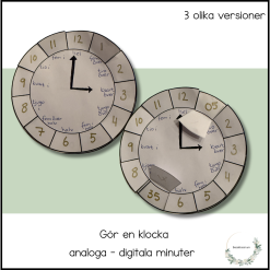 Gör en klocka med minuter