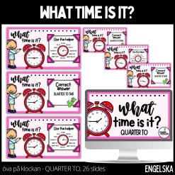 What time is it? – quarter to – 26 slides – presentation