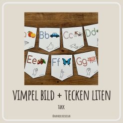 Vimpel bild + tecken (liten)