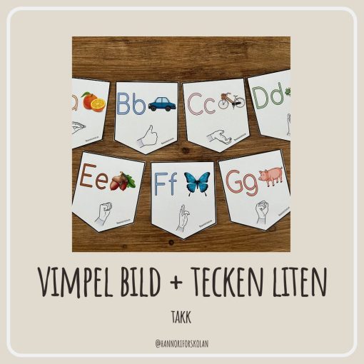Vimpel bild + tecken (liten)
