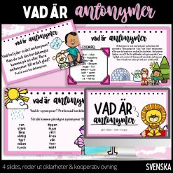 Antonymer - presentation