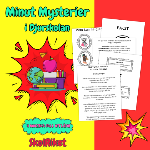Minut Mysterier i Djurskolan - 11 Magiska Fall att Lösa
