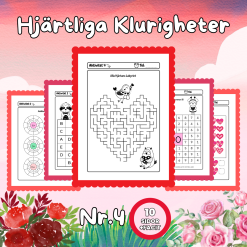Hjärtliga Klurigheter Nr 4 – Matematiska utmaningar med Alla hjärtans dag-tema!
