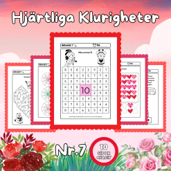 Hjärtliga Klurigheter Nr 7 – Matematiska utmaningar med Alla hjärtans dag-tema!