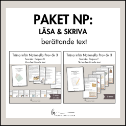 PAKET: Läsa & Skriva berättande text (NP Svenska åk 3)