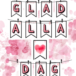 Alla hjärtans dag- Vimpel