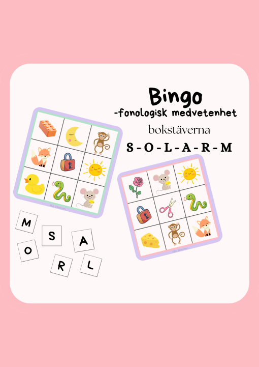 Bingo - fonologisk medvetenhet
