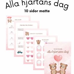 Alla hjärtans dag – Matte 10 sidor
