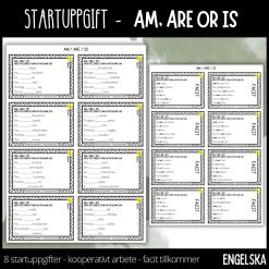 Startuppgifter - am, are or is