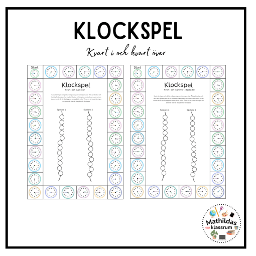 Klockspel - kvart i och kvart över