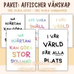 Paket: Affischer/Posters - Vänskap