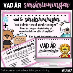 Särskrivningar - presentation