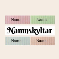 Namnskyltar - mall