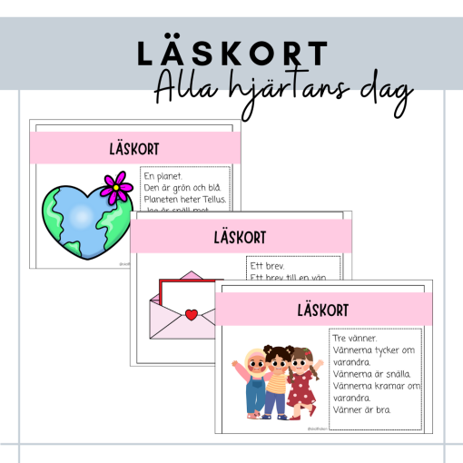 Läskort - alla hjärtans dag