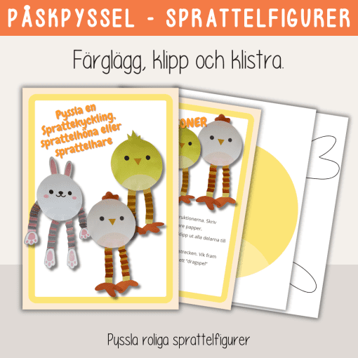 Påsk - Sprattelfigurer påskpyssel - Påsktema