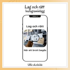 Lag och rätt - Instagraminlägg